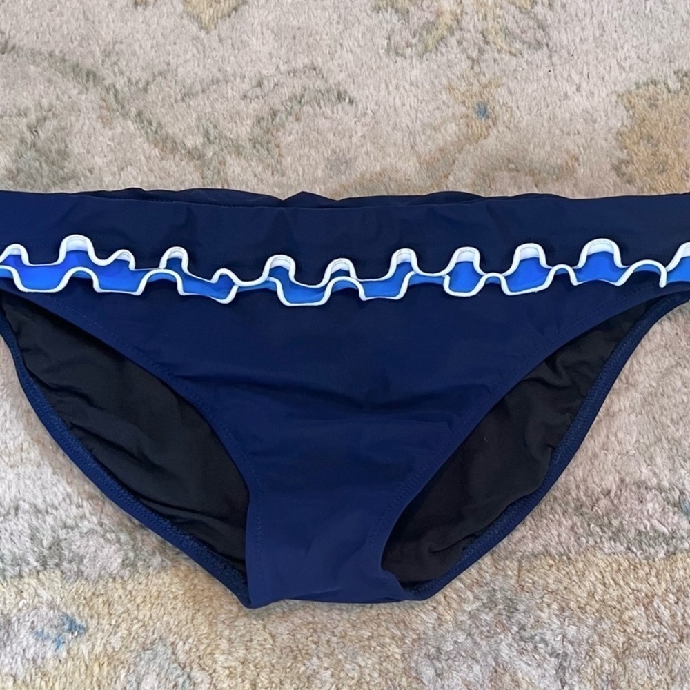 💙Profile by Gottex,Gorgeous Tankini 2-Piece, Cool 3-D Ruffled Edging,EUC 10/34D - Picture 3 of 7